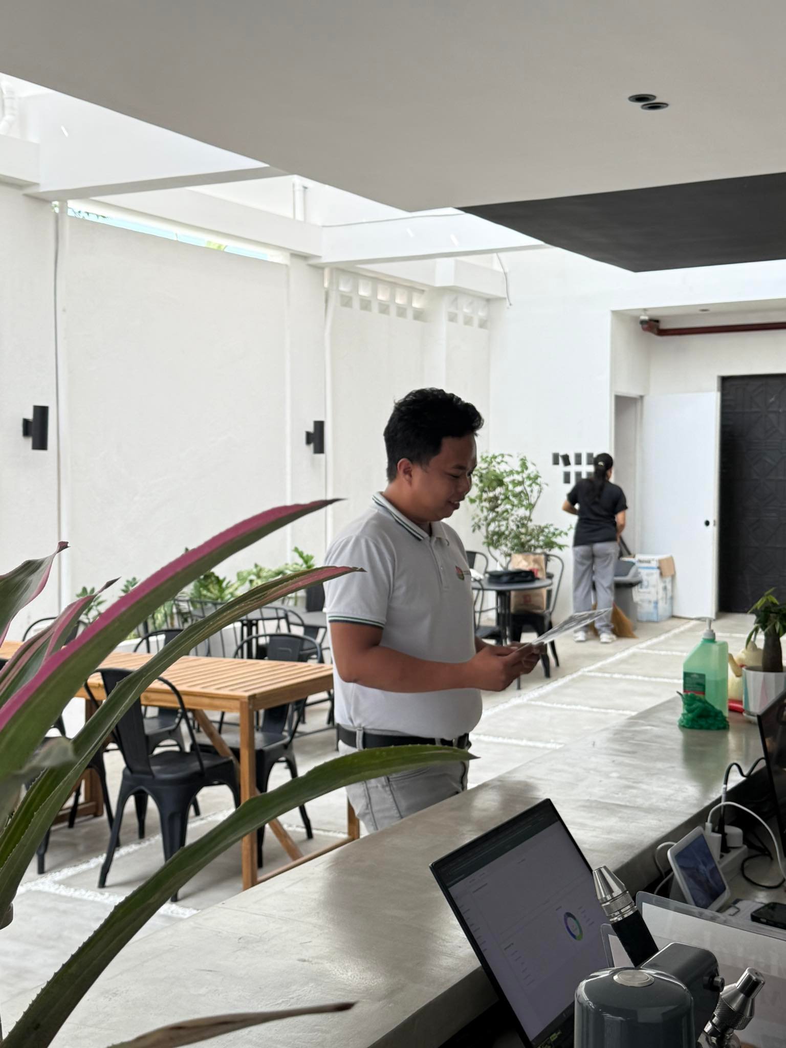 Friendly staff at the counter of 2nd Home Coffee Shop, Baguio City